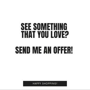 Always open to offers!